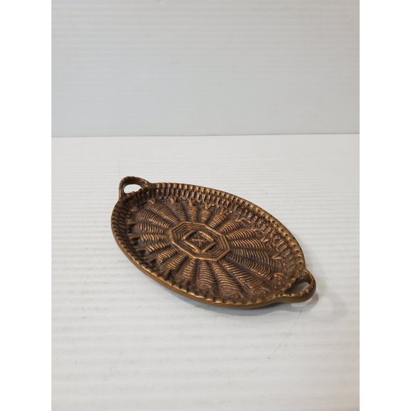 Vintage / BRASS SOAP DISH / Solid Brass Soap Holder Soap Dispenser Vinta… - Picture 3 of 10